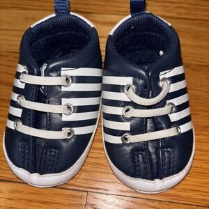 K-Swiss Baby Boys' Striped Sneakers - navy,  Size 2 ‎  (3-6 months (Newborn)